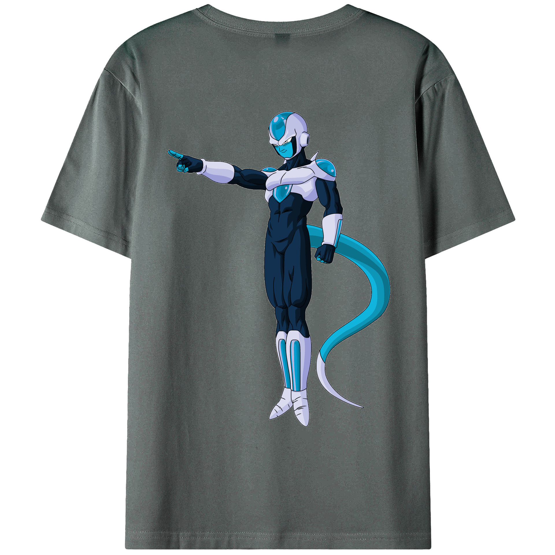 （画像用） ドラゴンボール フリーザ DRAGON BALL Frieza 綿100％ メンズ半袖Tシャツ（バックプリント） 通気性